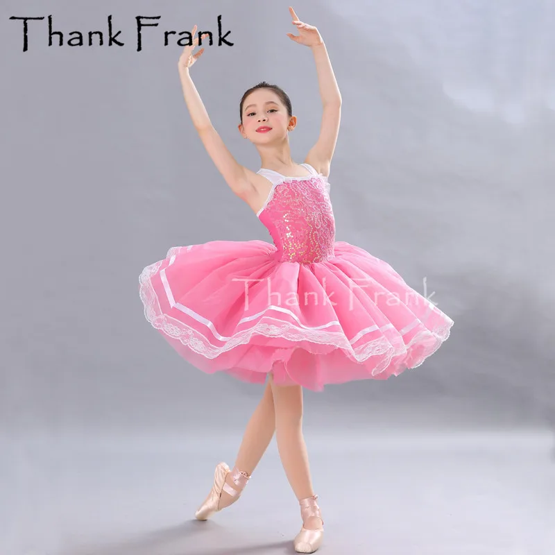 Sequin Ballet Costumes Dress For Children Dancewear Lyrical Adulto Professional Tutu Bubble Ballet Skirt Classical Balett Girl