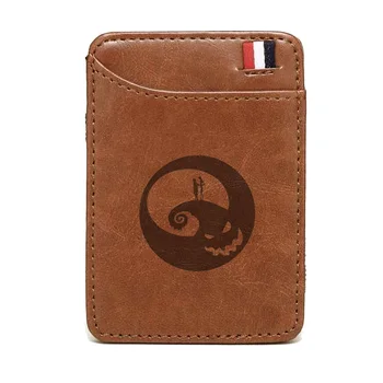 

The Nightmare Before Christmas Wallet high quality leather magic wallets Fashion men Women money clips card purse cash holder