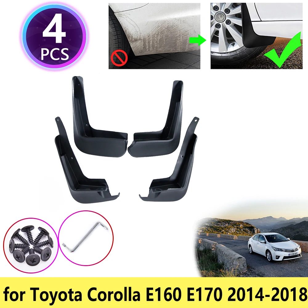 Брызговики для Toyota Corolla Altis E160 E170 2014 2015 2016 2017 2018|Грязезащита| |