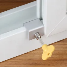 Door Window Lock Restrictor Aluminum Children Security window Cable Limit Lock Safety Key Lock universal window door restrictor child baby safety security cable lock catch wire