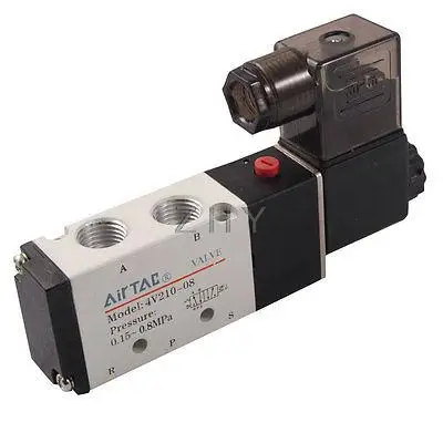 

DC 12V 3W 2 Position 5 Way Magnetic Solenoid Valve 4V210-08 Knyby