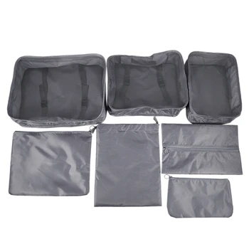 

7Pcs/Set Travel Bag Sets Waterproof Packing Portable Clothes Sort Case Luggage Organizer Bag Accessories