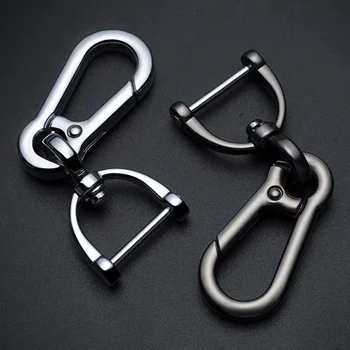 

Lcyonger Car Keychain Simple Strong Carabiner Shape Key chain Climbing Hook Key Chain Rings for Ford for Honda Auto Car Key