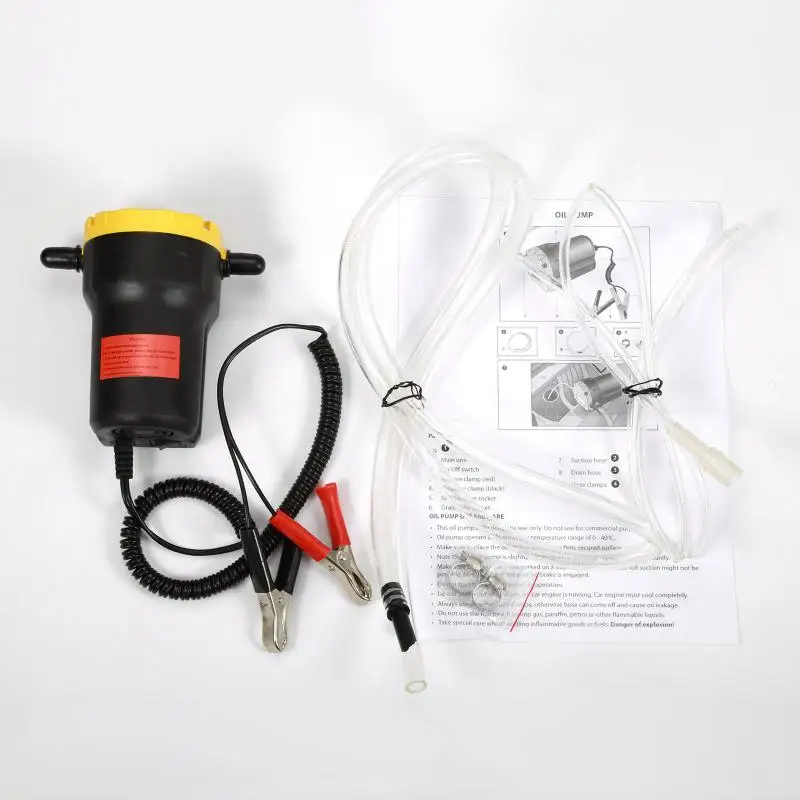 12V 60W Oil/Diesel Fluid Sump Extractor Scavenge Exchange Transfer Pump Car Boat Motorbike Oil Pump Car Care Tool Car Accessory