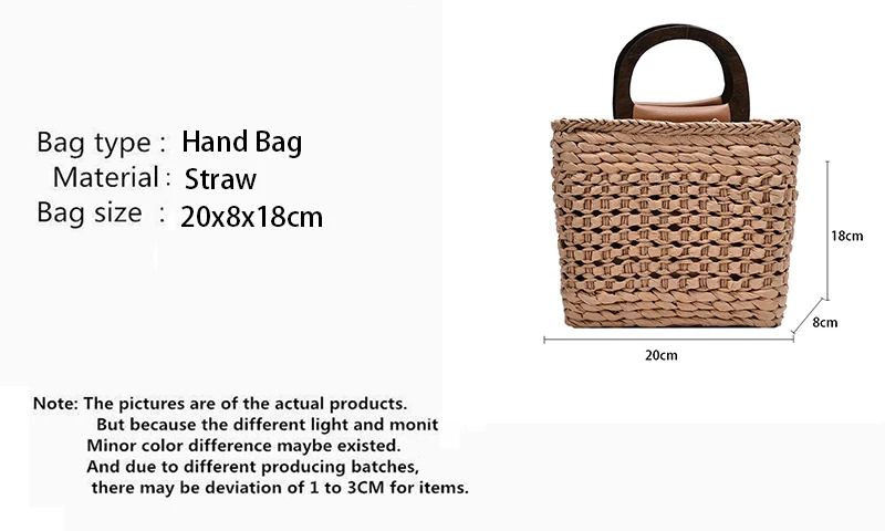 Yogodlns Summer Large Capacity Straw Shoulder Bag Rattan Beach Bags Woven Handle Bag Casual Lady Totes Shopping Handbag Clutch