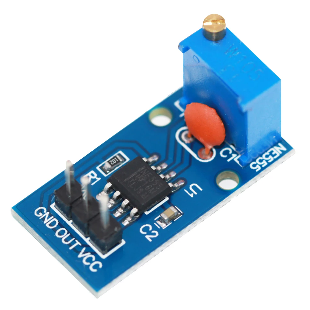 10Pcs 5V-12V NE555 가변 저항 주파수 펄스 발생기 모듈 단일 채널 출력 모듈