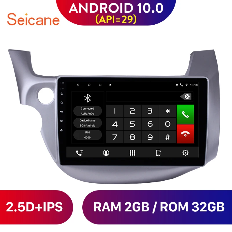 Автомагнитола Seicane 10 1 дюйма Android 0 GPS навигатор HD 1024*600 мультимедийный плеер для HONDA