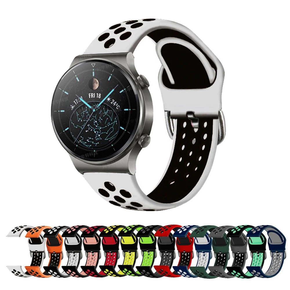 

Ремешок силиконовый для Huawei Watch GT 2 Pro, браслет для наручных часов Huawei GT 2 46 мм/GT 3 SE/GT 2E/Runner Correa, 22 мм