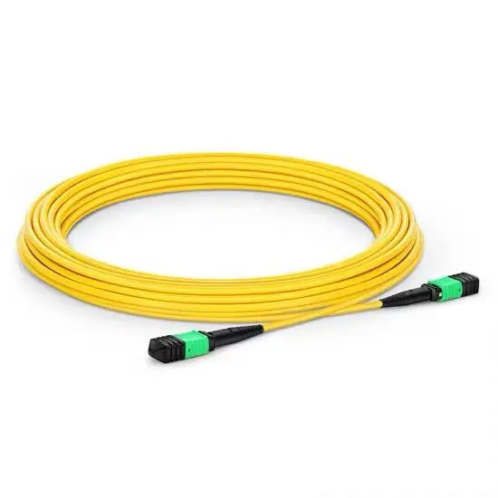 

12cores MPO Male Patch Cord,5Meter,B Type,Yellow Color,3.0mm Mini Round LSZH Cable