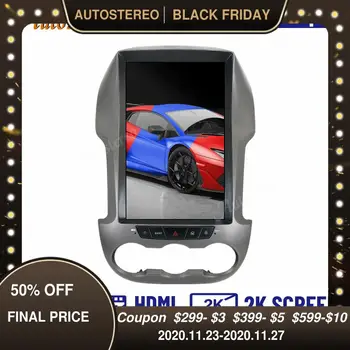 

Tesla Style For Ford Ranger/Ford F250 2011+ Android 9 Car GPS Navigation Stereo Head Unit Multimedia Player Radio Tape Recorder