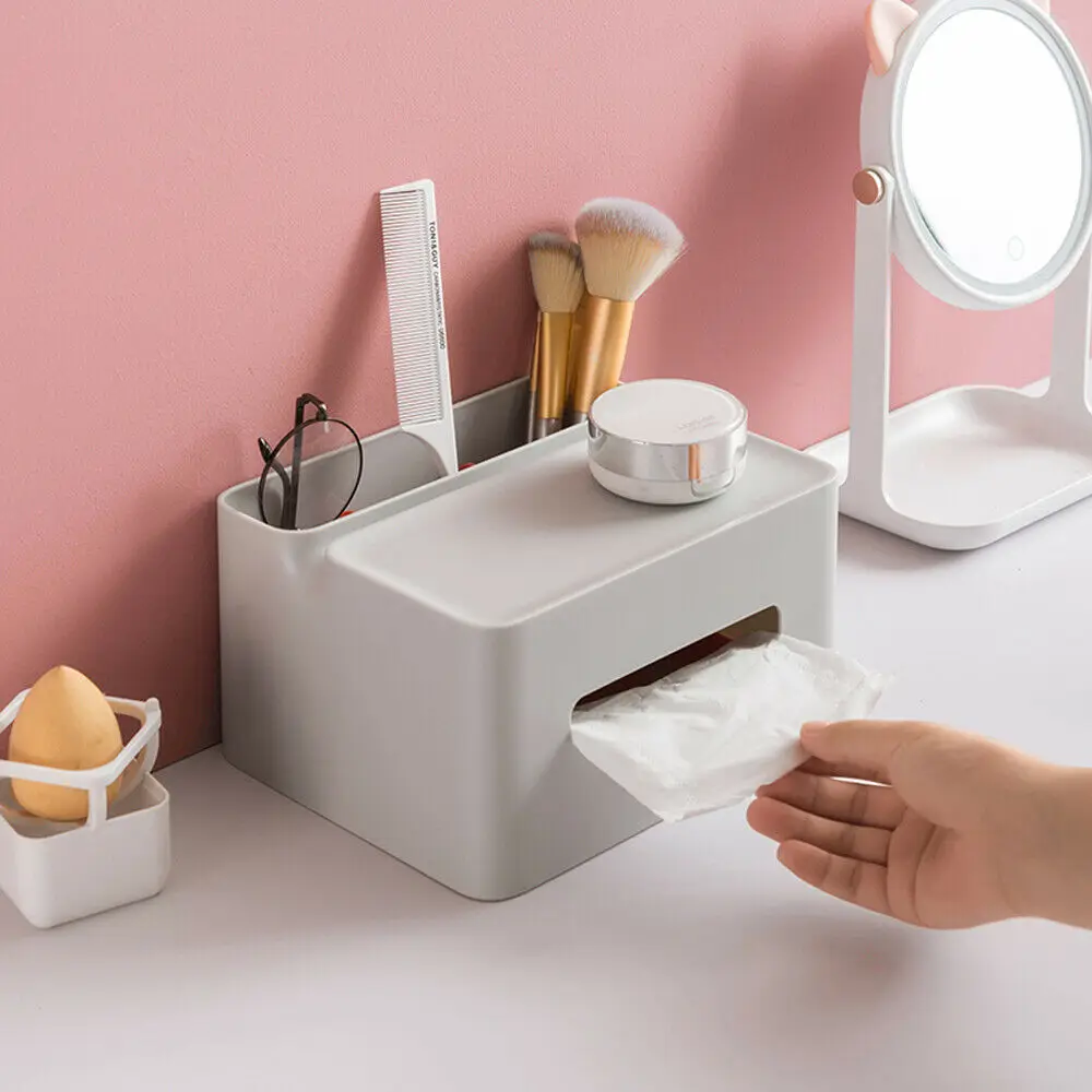 

Storage Tissue Box Remote Control Holder Sundries Desktop Organizer Container Holder Fashion Organizer