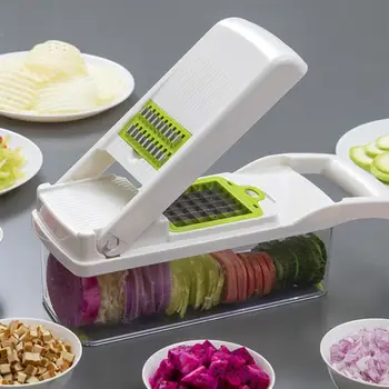 

7 in 1 Multifunction Vegetable Cutter Food Slicer Dicer Nicer Vegetable Fruit Peeler Chopper Cutter Carrot Cheese Grater