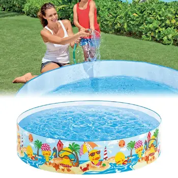 

122 * 25cm Summer Children's Outdoor Swimming Pool Home Courtyard Paddling Pool Large Family Swimming Pool