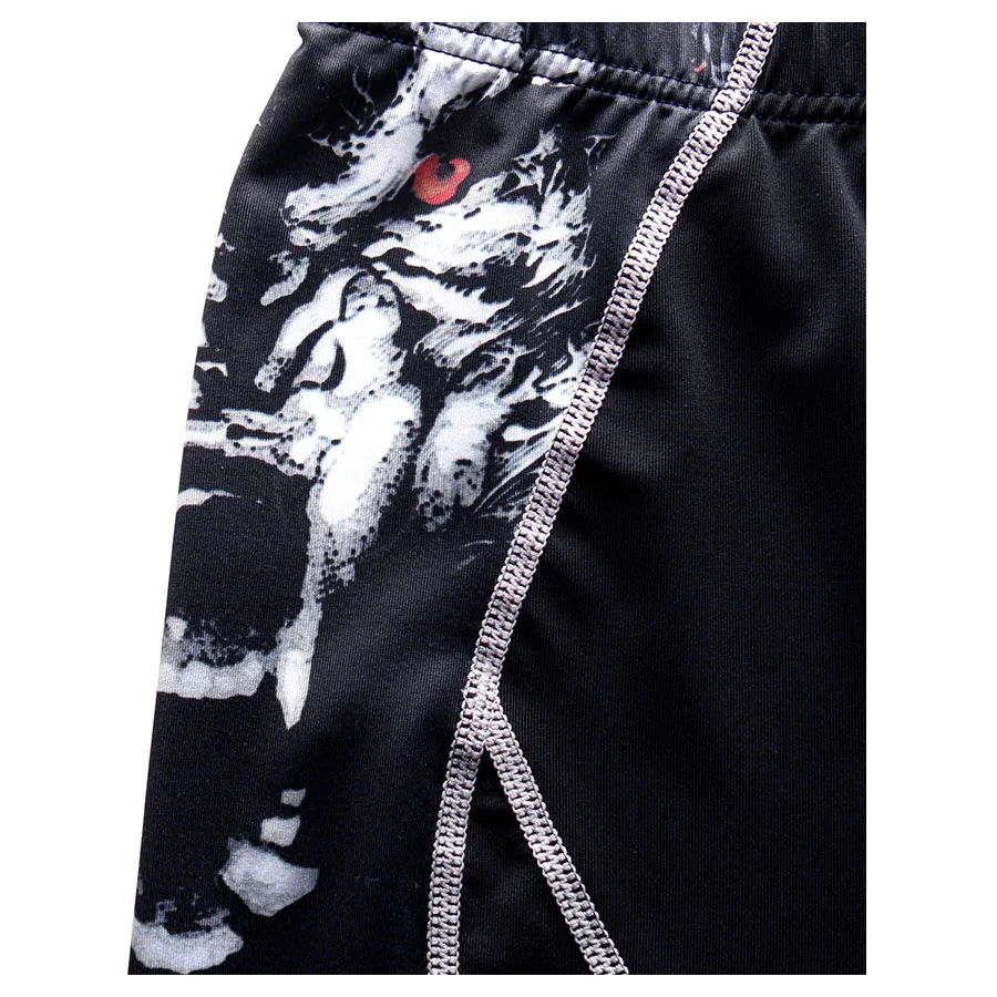Компрессионные для ММА шорты беговые колготки Мужская для спортзала леггинсы для бега фитнес Croosfit Спортивная тренировочная штаны