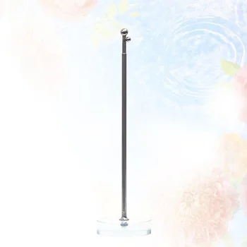 

1PC Flag Rack Crystal Base Flag Holder Conference Room Table Flag Decorative Stand Creative Desktop Flag Holder Telescopic Flag