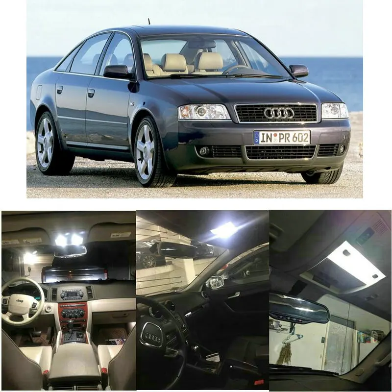 25x Led Interior Lighting Complete Set For Audi A6 C5 / 4b Sedan