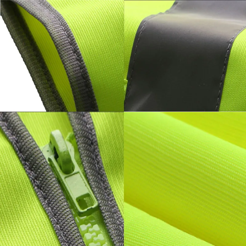 Светоотражающий защитный жилет с карманами рабочая одежда куртка Hi vis мужской