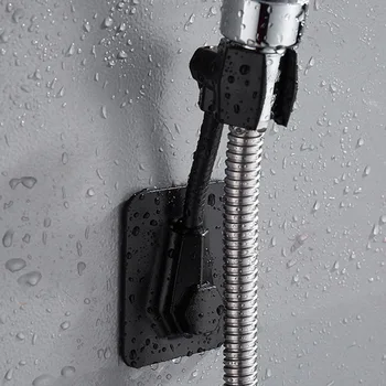 

Home Flexible Shower Head Holder Wall Mounted 360 Degree Adjustable Space Saving Storage Bracket Suitable 4inch Connector Hose