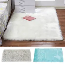 Мягкий искусственный коврик из овчины прямоугольная спальня кровать домашнее украшение чайный столик шерстяной ковер искусство стулья ковер с длинным ворсом гостиная