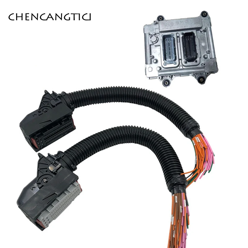 1 conjunto 76 pinos maneira computador placa ecu conector plug com cabo cablagens para xichai j6 weichai 612650080075 3601115-91e-52e