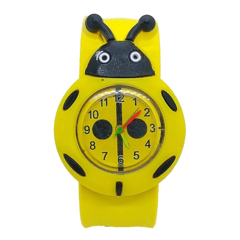 hot selling children watch for girls boys cartoon animal team waterproof digital kids watches student child gift baby clock - Color: Black