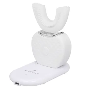 

360 Degree Automatic Intelligent Brush Electric U-shaped USB Toothbrush Silicone Brush Head Generation 1 With Cold Light
