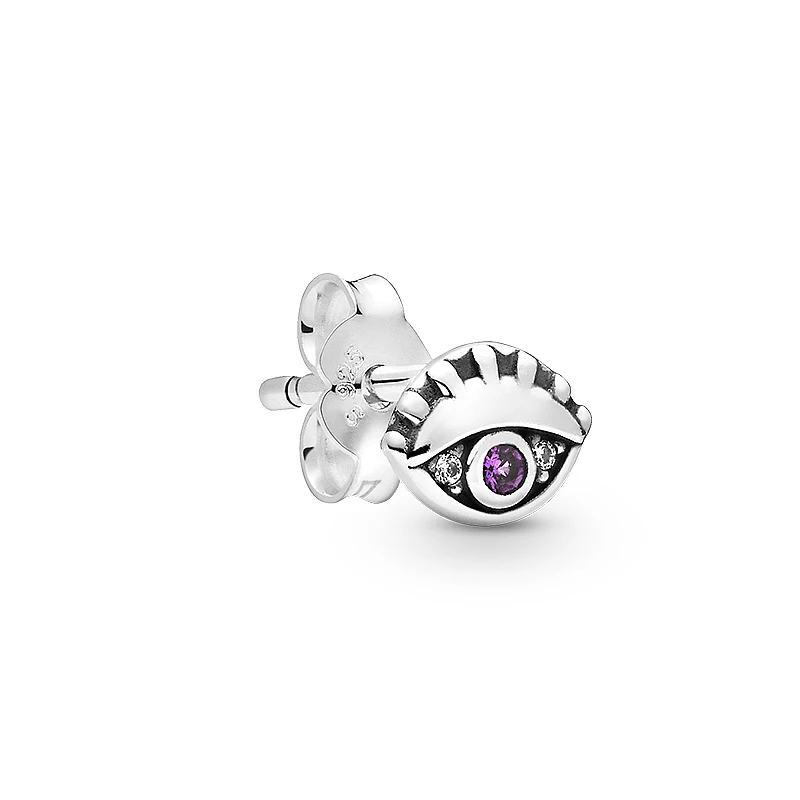 Original 925 Sterling Silver Pandong 298554c01 My Bright Eyes Earrings Are Suitable for Ladies Jewelry Wholesale Gifts - Цвет камня: 298554C01