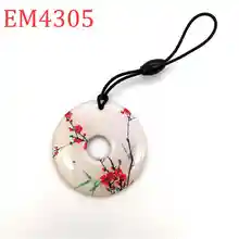 125 кГц перезаписываемый Бланк Брелок-карточка жетон T5577 EM4305 водонепроницаемый брелок rfid-значок llavero близость для копира 1 шт