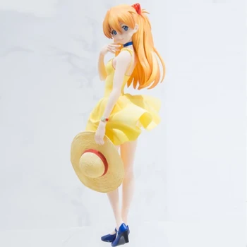 

EVA Soryu Asuka Langrey Summer dress PVC Action figures Sexry girl Model collection toy
