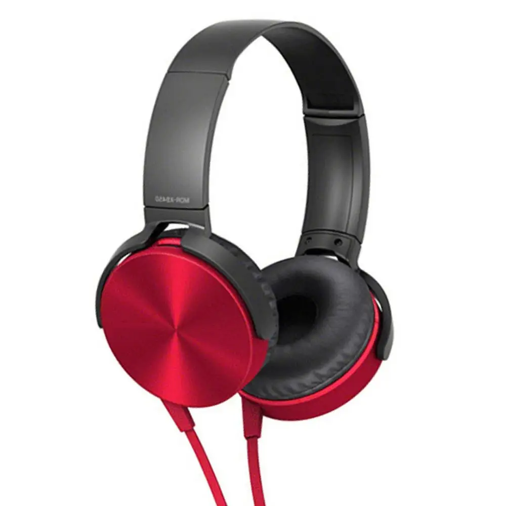 3,5 мм аудио наушники с микрофоном портативные складные плоские стерео Бас Игровые наушники для ноутбука ПК компьютера настольные наушники - Цвет: Red