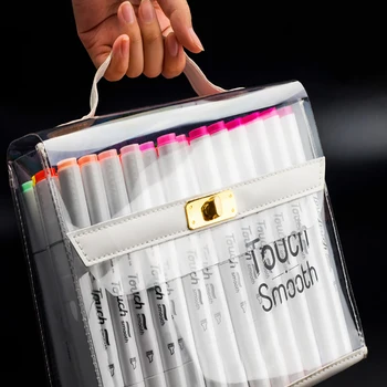 

Double-headed watercolor pen set for students with oily double-headed color pen for beginners