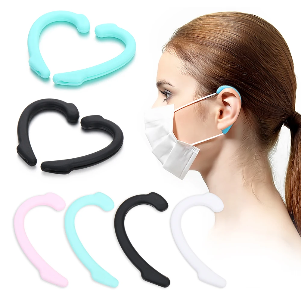Fashion 1 pair Face Mask Ear Hooks Adjustable Anti-slip Earmuffs Protection Grips Extension Hook Masks DIY Buckle | Дом и сад