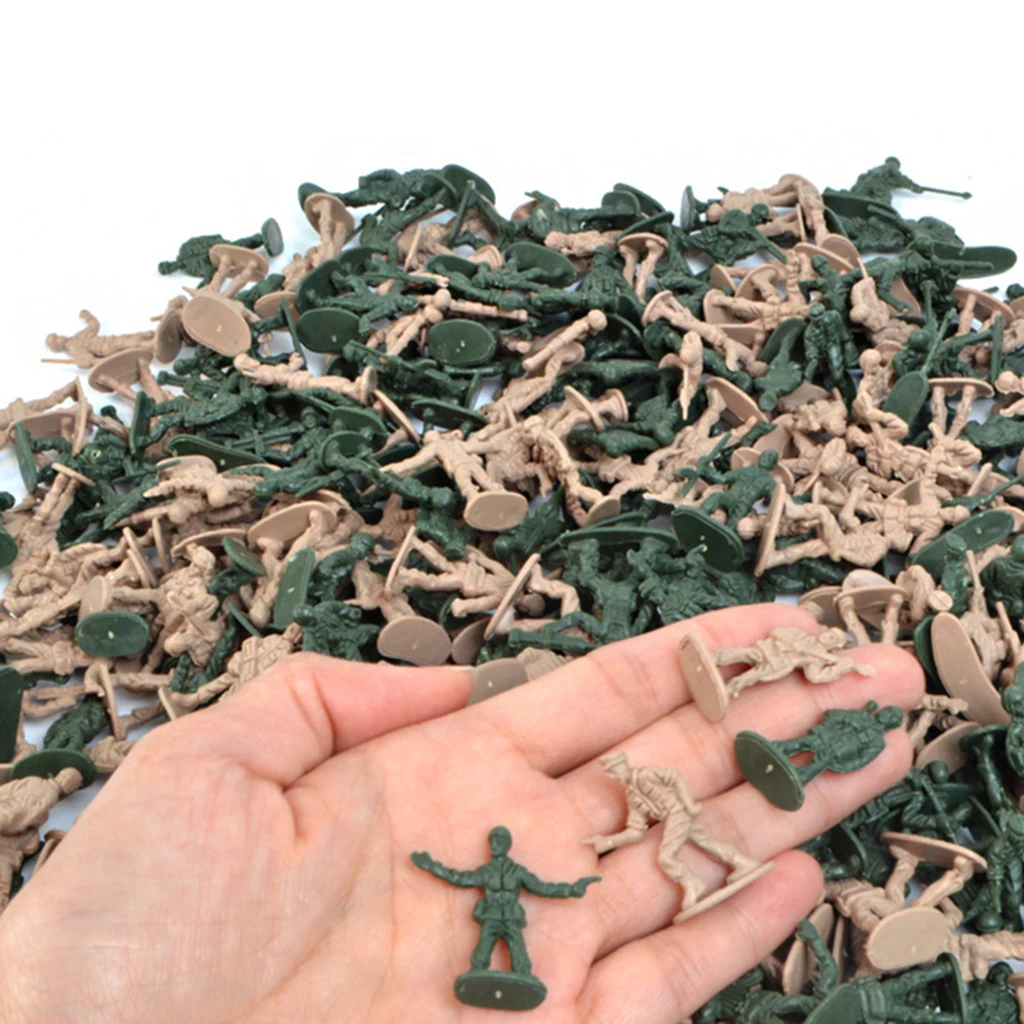 360pcs/set 1/72 Scale  Soldiers Figurine Sand Table Accessories