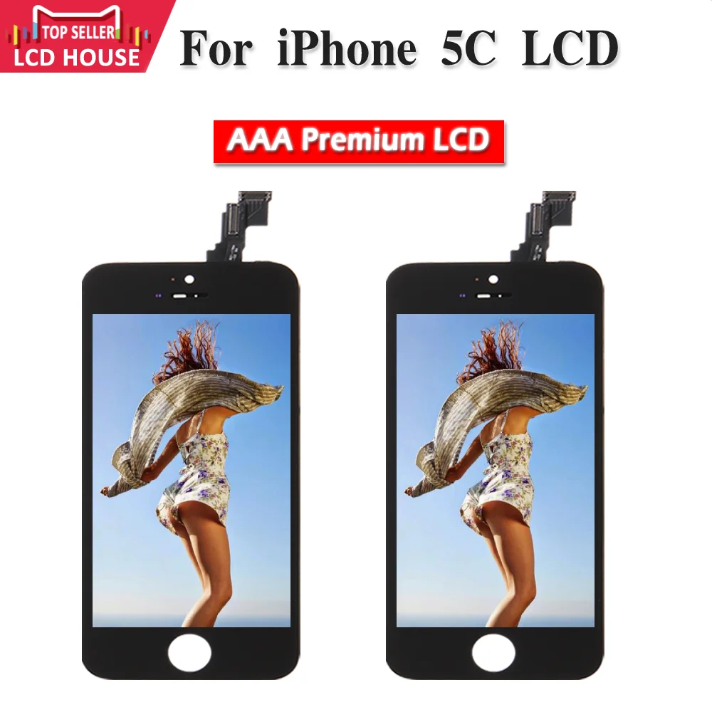 ЖК экран AAA для iPhone 5C с 3D сенсорным экраном дигитайзер в сборе дисплей без битых