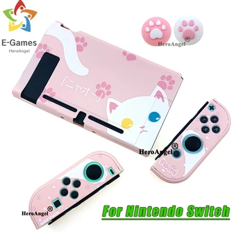 

Girly Pink Protective Case For Nintendo Switch Full Controller Shell Hard Cover NS Game Case Box For Nintendo Switch Accessories