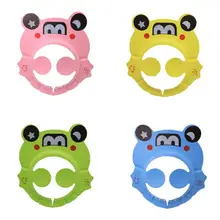 Дети Мытье Ванны Волос Кепка с защитными наушниками Регулируемый Детский шампунь шапочка для душа