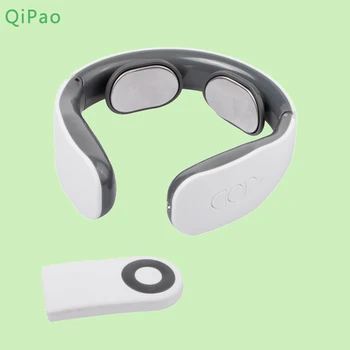 

2pcs in Pack USB Relaxation Neck Massager TENS Pulse Electric Massager machine with heat Health Care Cervical Intelligent Tool