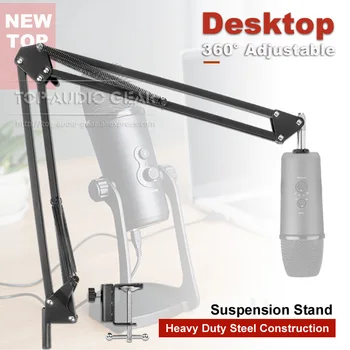 

Desktop Suspension Scissor Mic Boom Arm For BOYA PM700 BY-PM700 BY PM 700 SP Microphone Stand Table Desk Top Holder Mount Clamp
