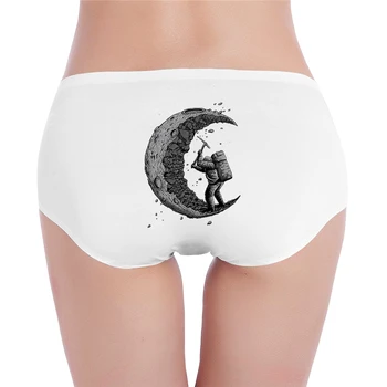 

Digging The Moon Print Ladies low waist underwear