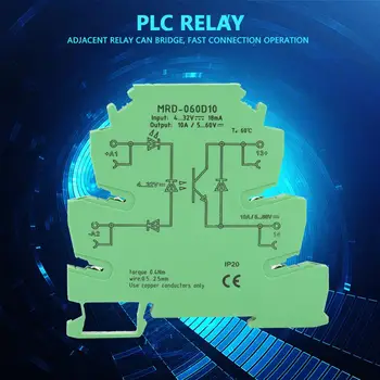 

MRD-060D10 Ultra-Thin PLC Relay Power Amplifier Board DC Solid State Relay Module PLC Interface Relay stable performance HotSale