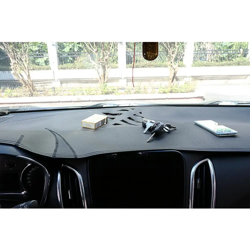 Для Jaguar XF 2008 2009 2010 2011- Аксессуары левой вождения 1 шт. кожа автомобиля тире коврики Stciker приборной панели крышки