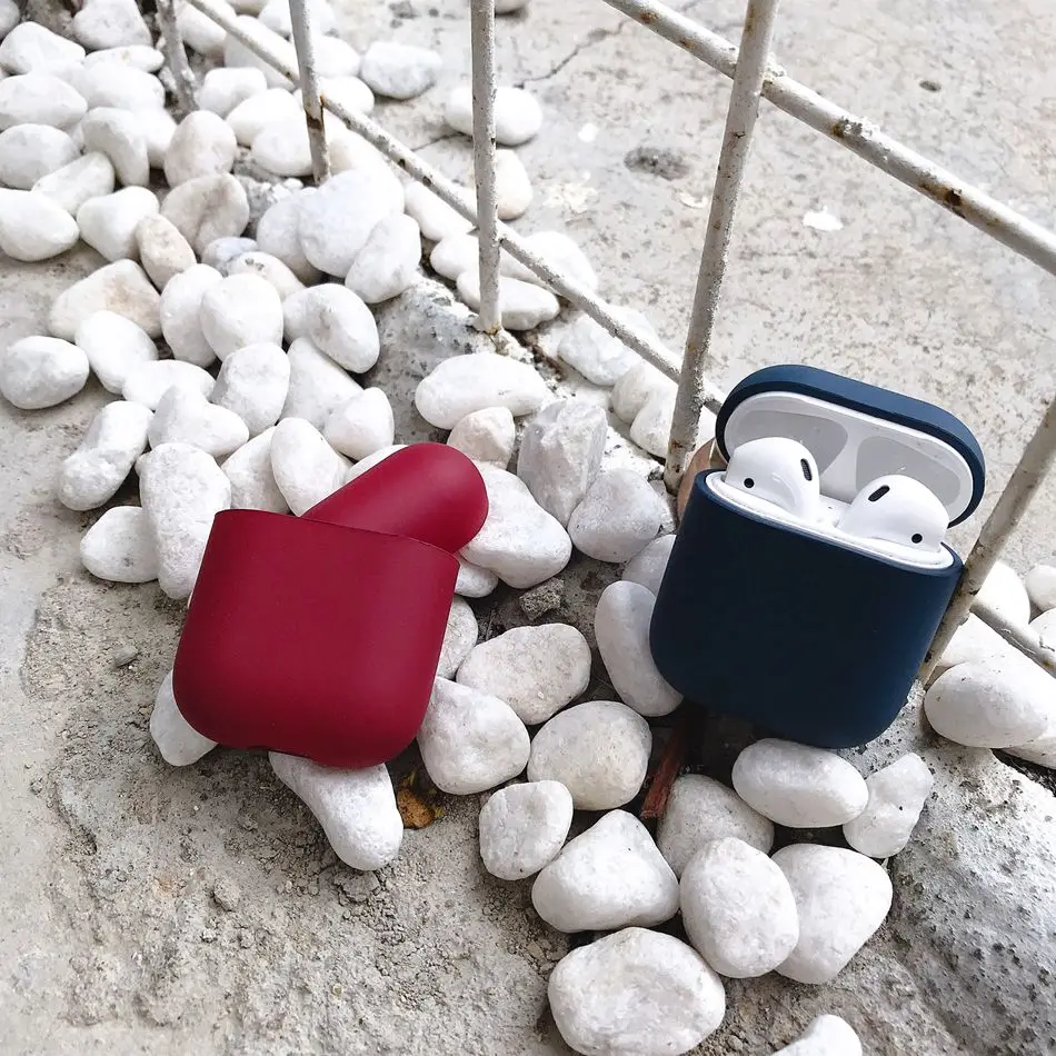 Для AirPods чехол Bluetooth беспроводные наушники для Apple Airpods 2 1 силиконовый защитный