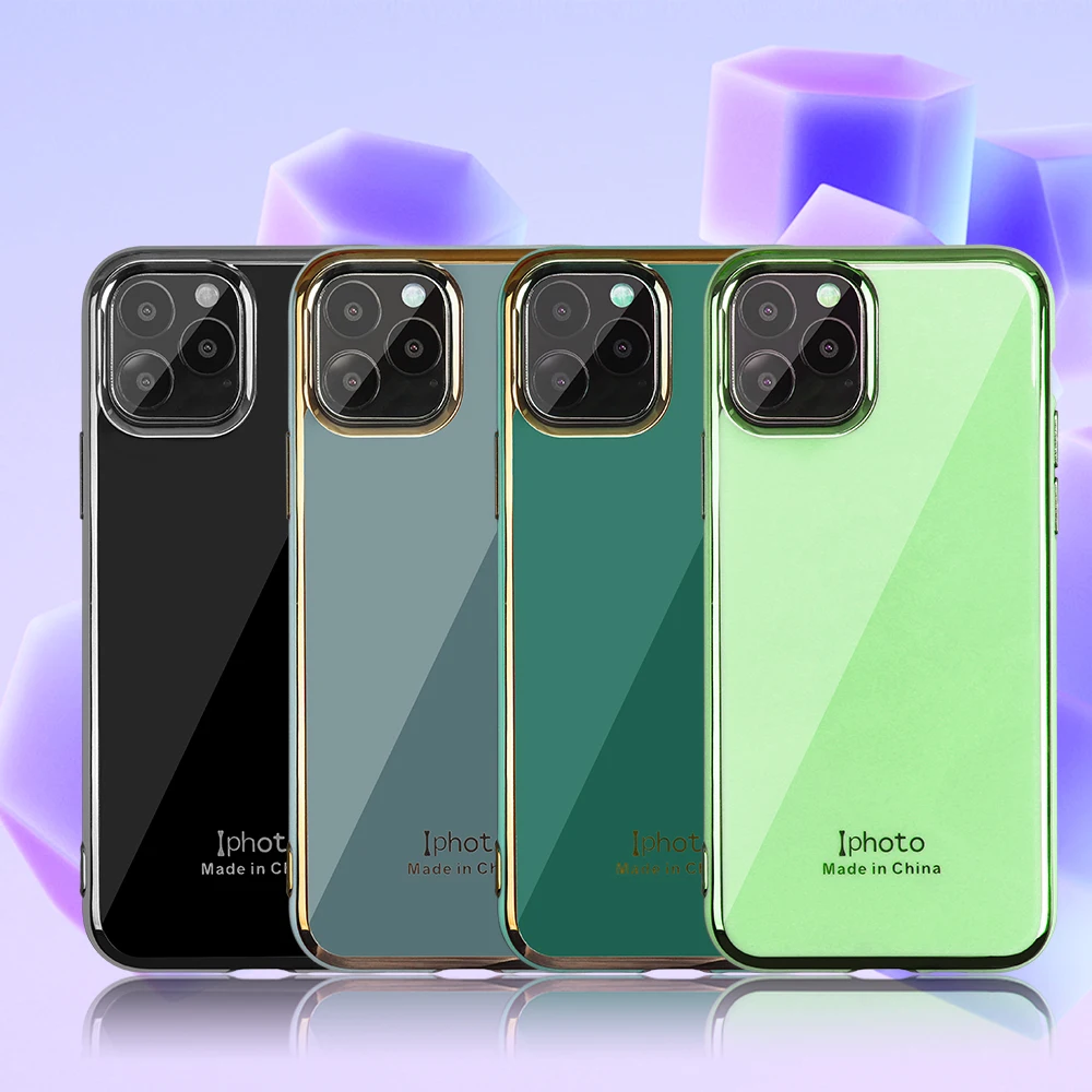 Роскошный чехол для iPhone 11 Pro Max Ультратонкий Мягкий из ТПУ с резиновой оправой XR X XS