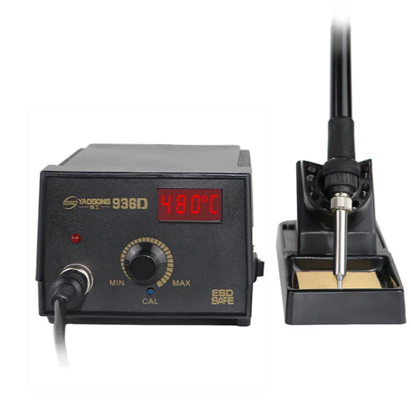 

Digital Display Spot Welder Adjustable Anti-static Mobile Phone Repair Yaogong 936D Electric Soldering Iron Desoldering Station