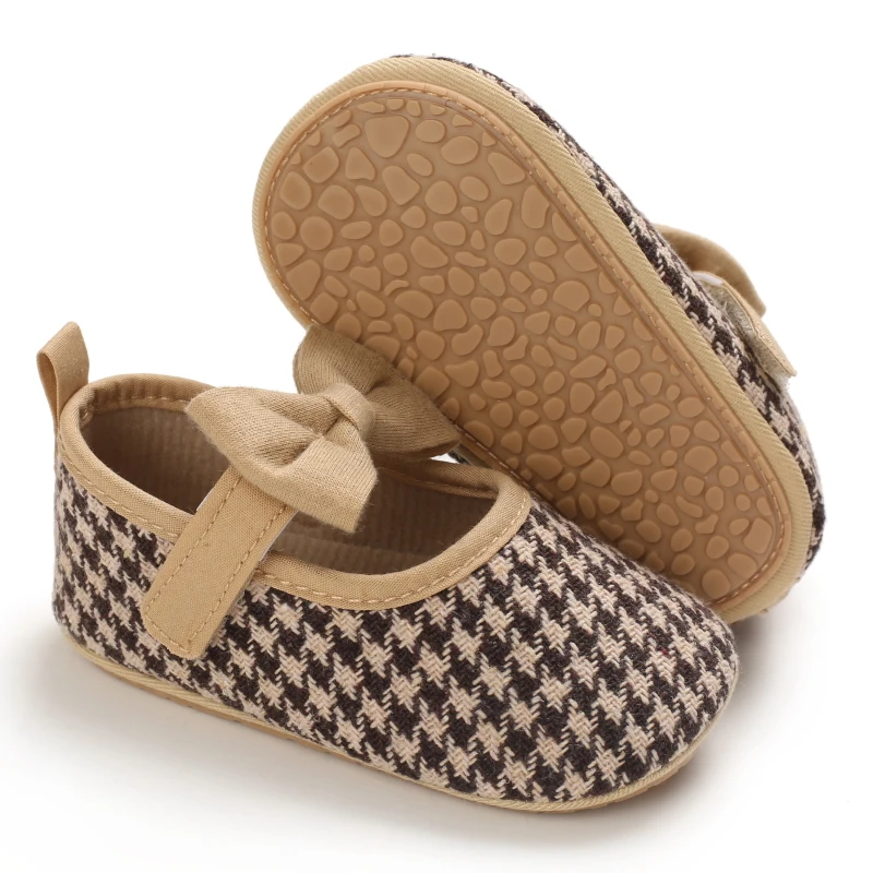 Infant Newborn Baby Girls Princess Non-Slip Floral Border Shoes Toddler Baby Soft PU Leather Prewalker Shoes Solid First Walkers