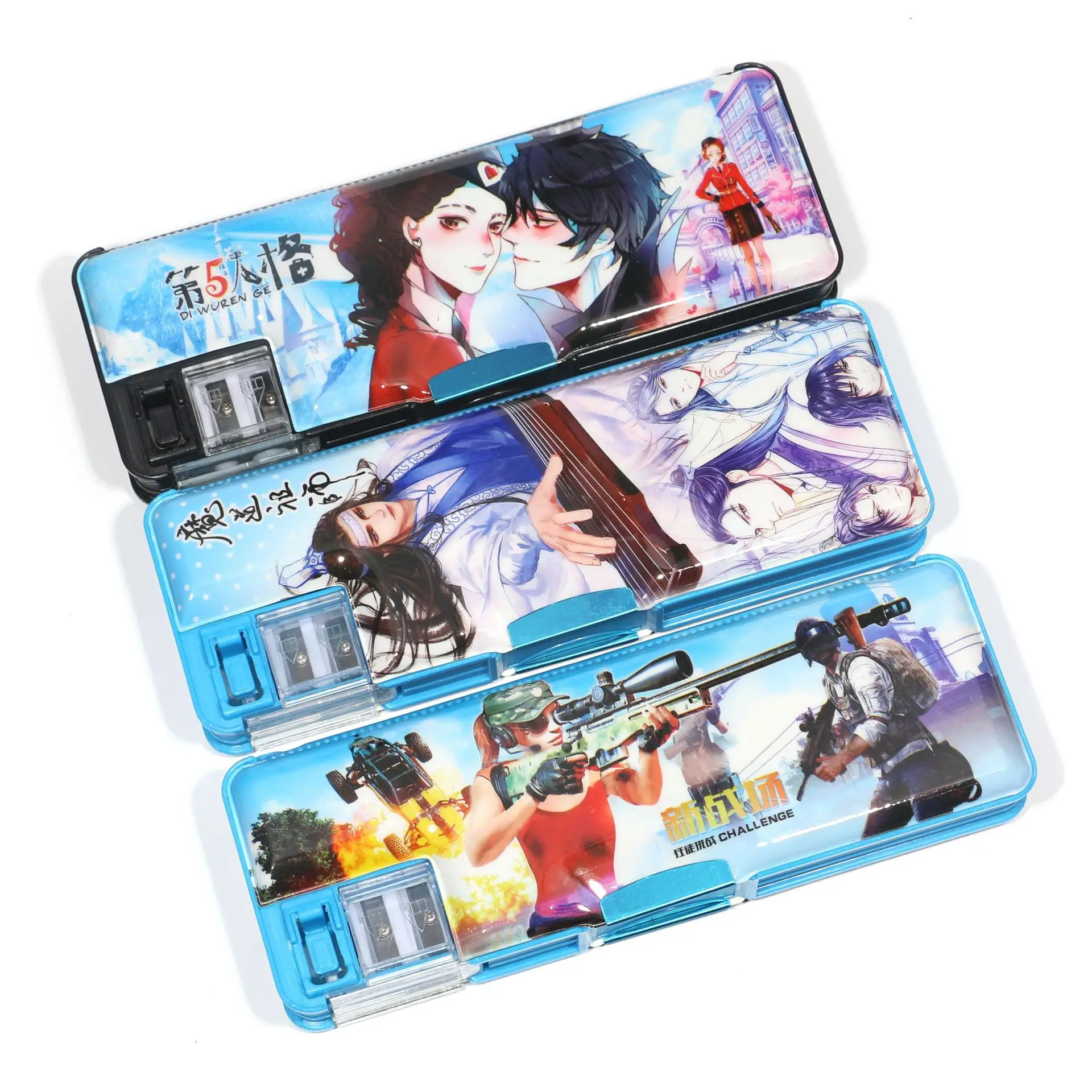 

Douyin Celebrity Style Online Celebrity Stationery Box Fifth Personality Pencil Case Multi-functional Pencil Box Plastic Pencil