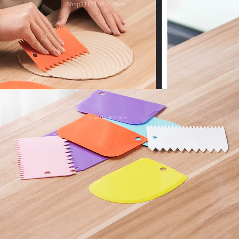 

1Set Pottery Art Plastic Scraper Scraping Handle Carved Soft Clay Sculpture Knife Carving Tools DIY polymer Clay Texture Scraper
