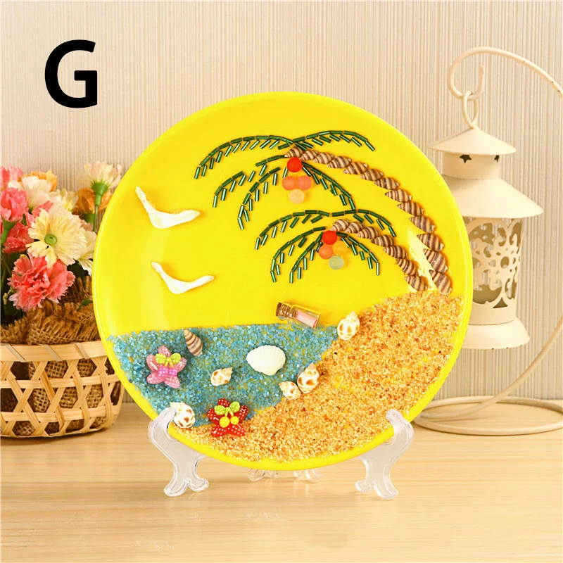 3D Creative Decorative Hand Shell Painting Handmade Children DIY Set Home Decor home decoration educational toys - Цвет: G