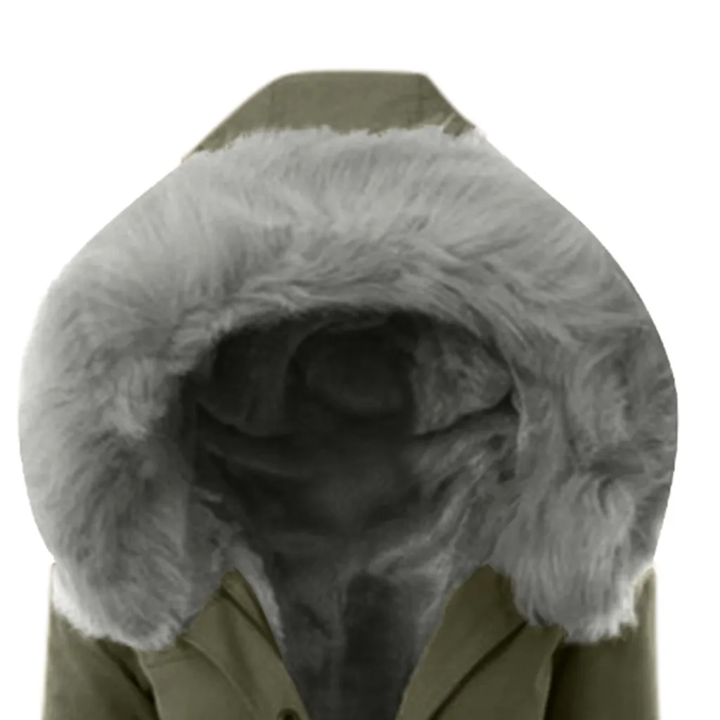 Abrigos mujer invierno дамское пальто с меховой подкладкой Зимнее пальто женская зимняя теплая Толстая длинная куртка пальто manteau femme