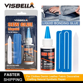 

60ml Sew Liquid Glue Bonding Glue Repair Kit Hand Tool Sets